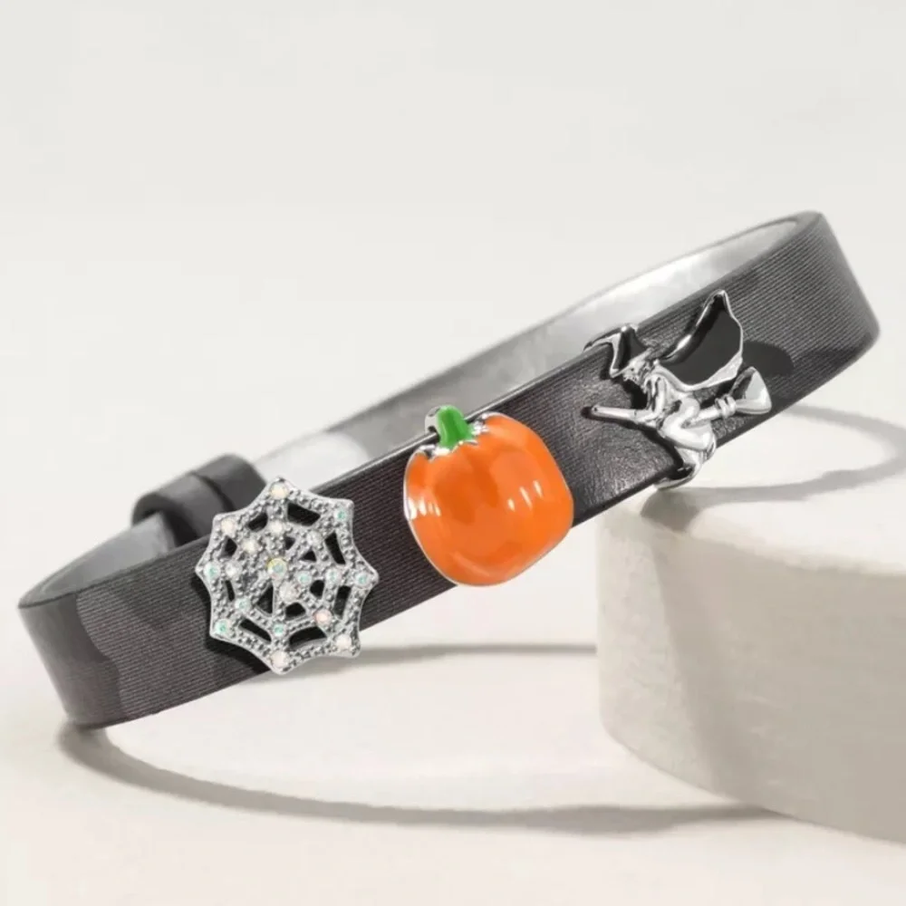 KEEP Collective Single Black Gray Camo & Silver Reversible Leather Bracelet NEW